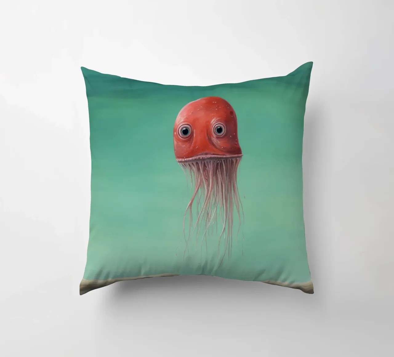 Calamaro minimo 3 cuscino da Minimal Animal Art