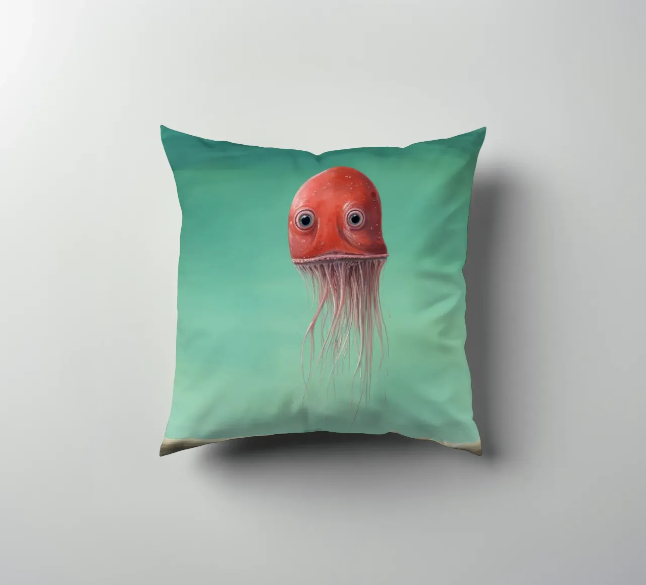 Calamaro minimo 3 cuscino da Minimal Animal Art