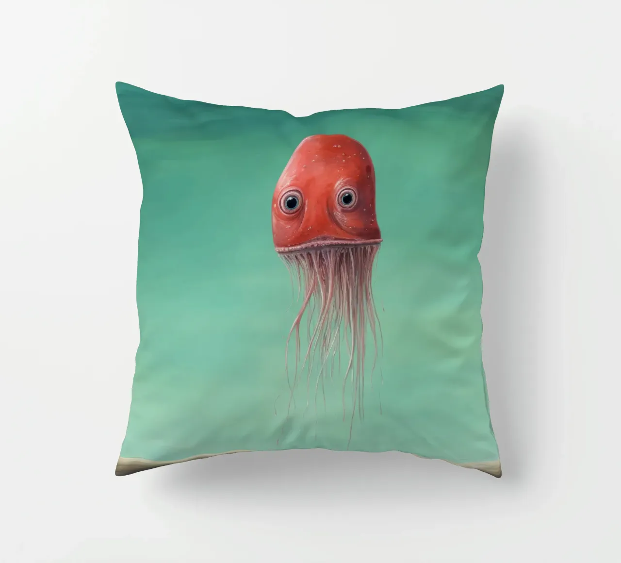 Calamaro minimo 3 cuscino da Minimal Animal Art