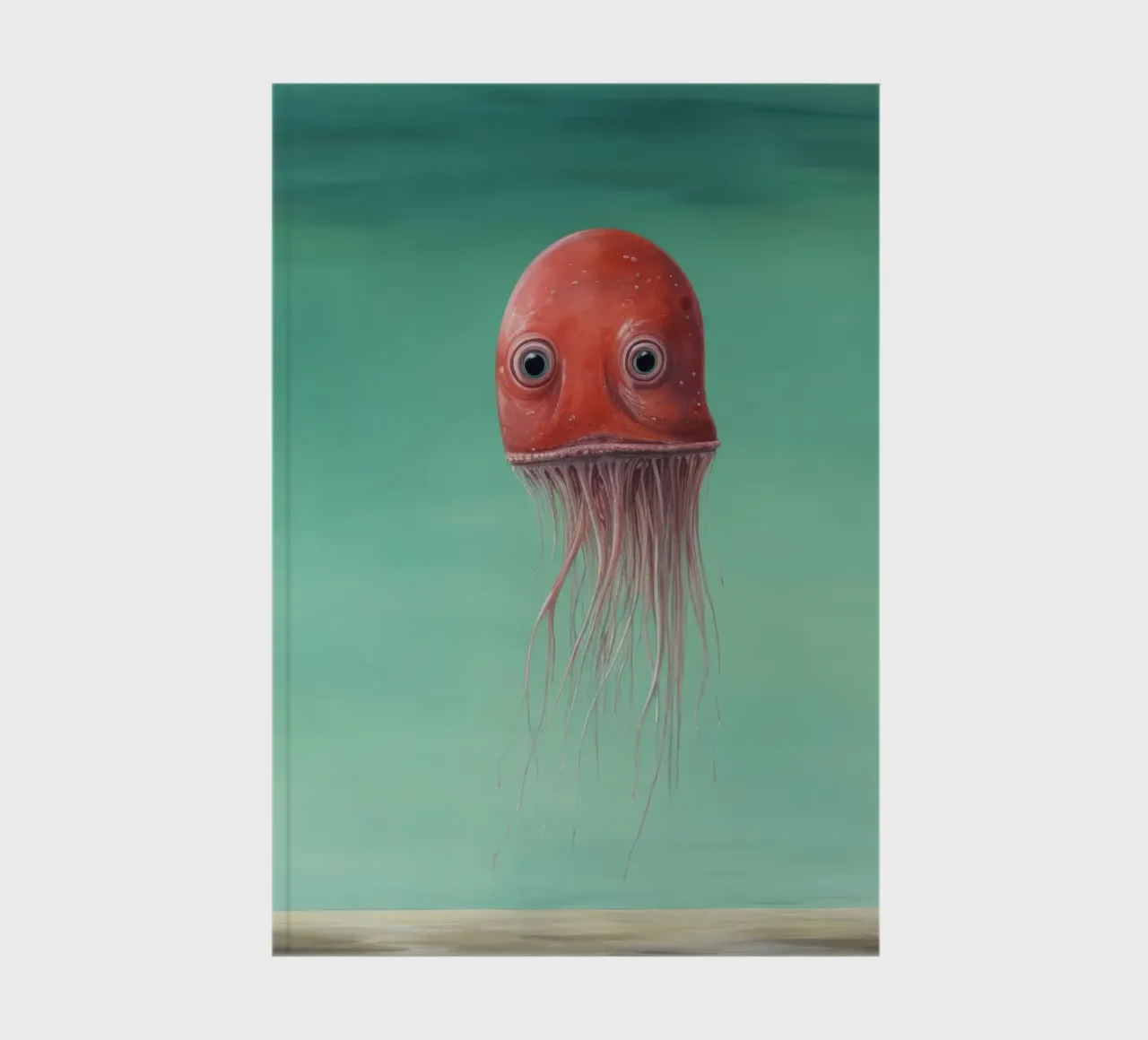 Minimal Squid 3 notebook by Minimal Animal Art