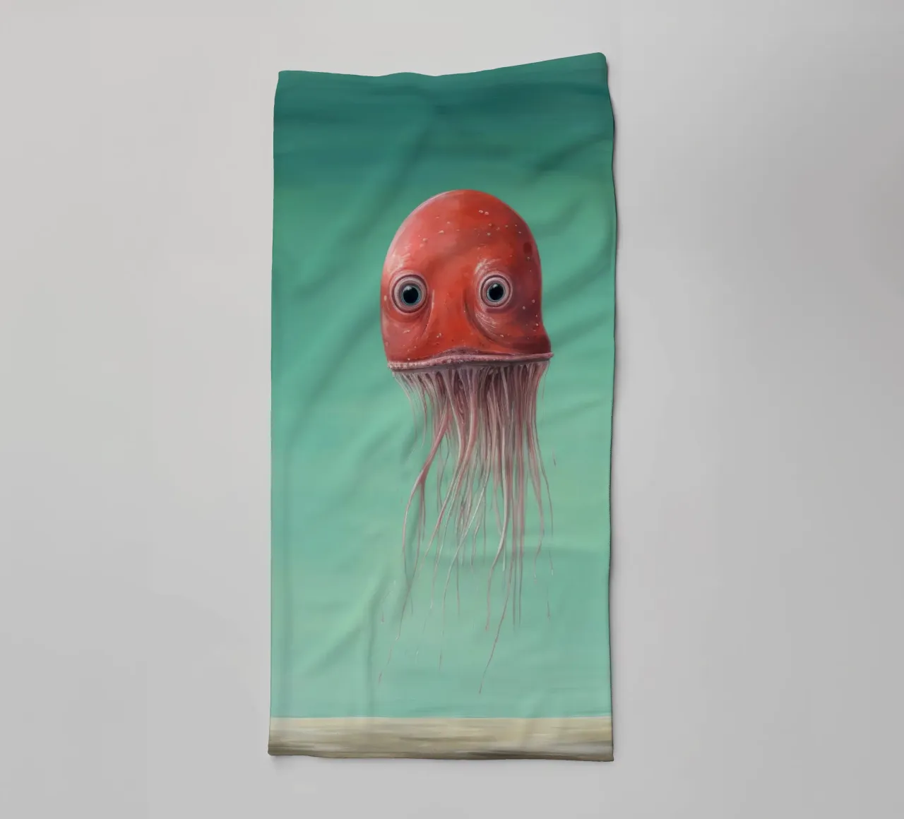 Calamaro minimo 3 asciugamano da bagno da Minimal Animal Art