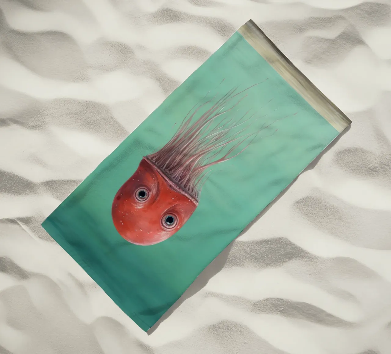 Calamaro minimo 3 telo mare da Minimal Animal Art