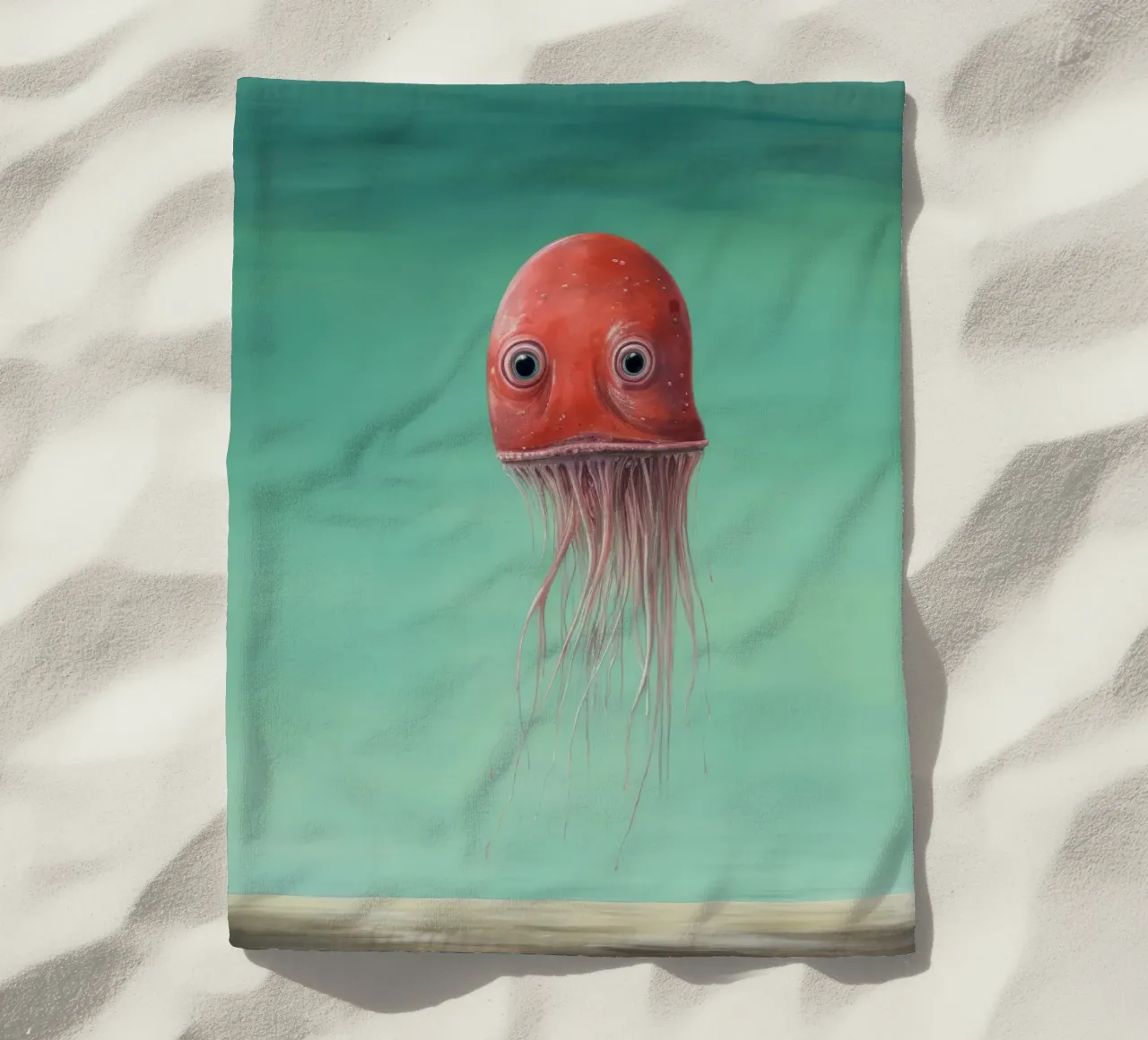 Calamaro minimo 3 telo mare da Minimal Animal Art