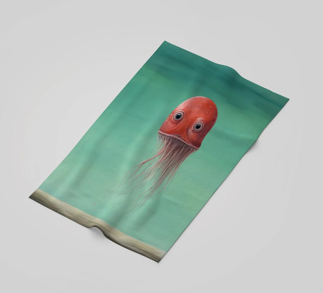 Calamaro minimo 3 telo mare da Minimal Animal Art