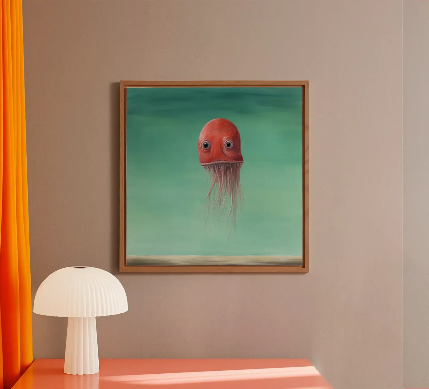 Minimo Squid alluminio dibond da Minimal Animal Art
