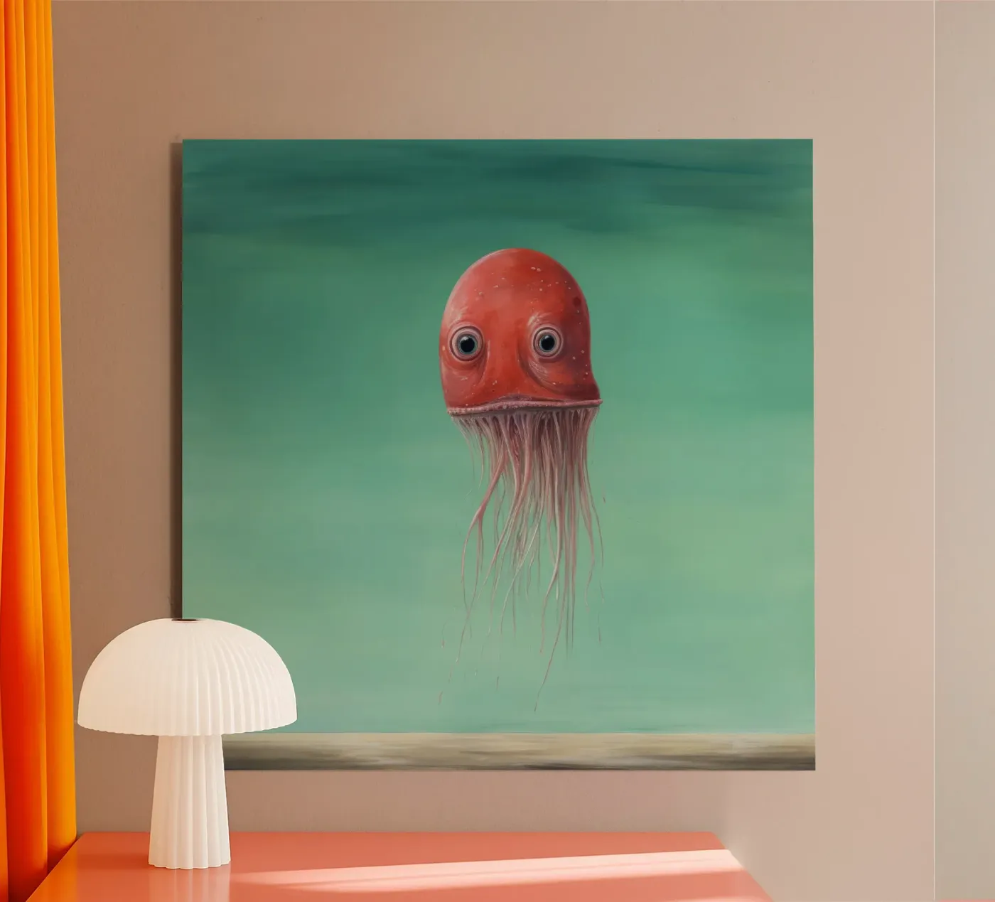 Minimo Squid alluminio dibond da Minimal Animal Art