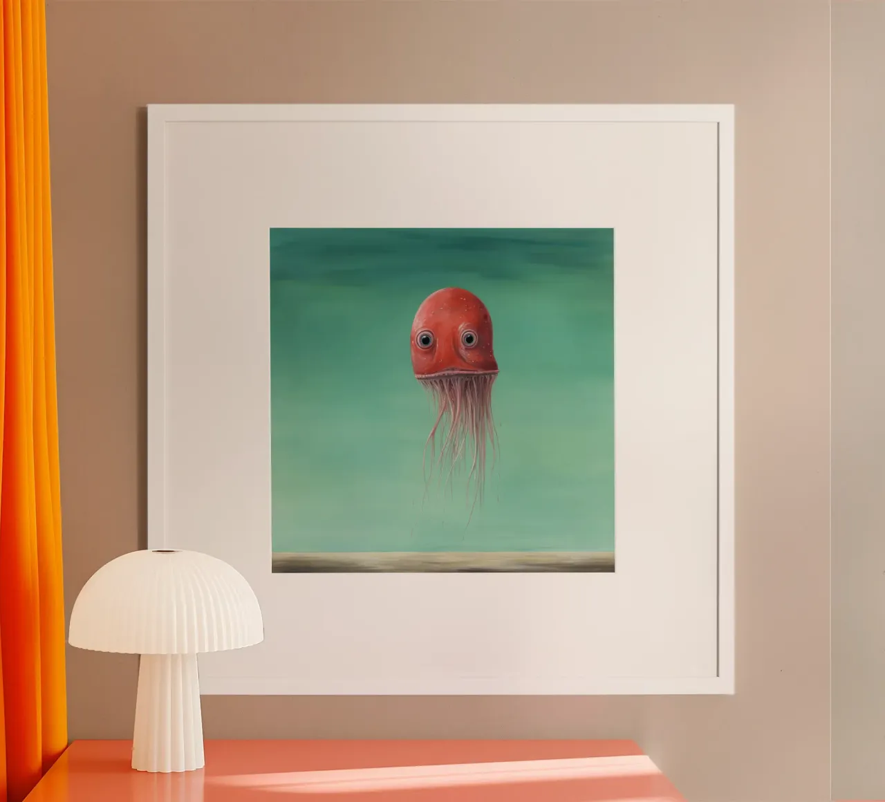 Calamaro minimo 3 carta hahnemühle da Minimal Animal Art