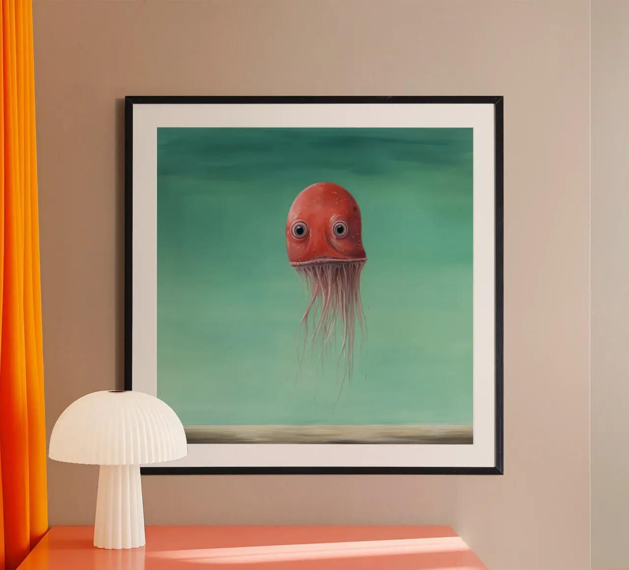 Calamaro minimo 3 carta hahnemühle da Minimal Animal Art