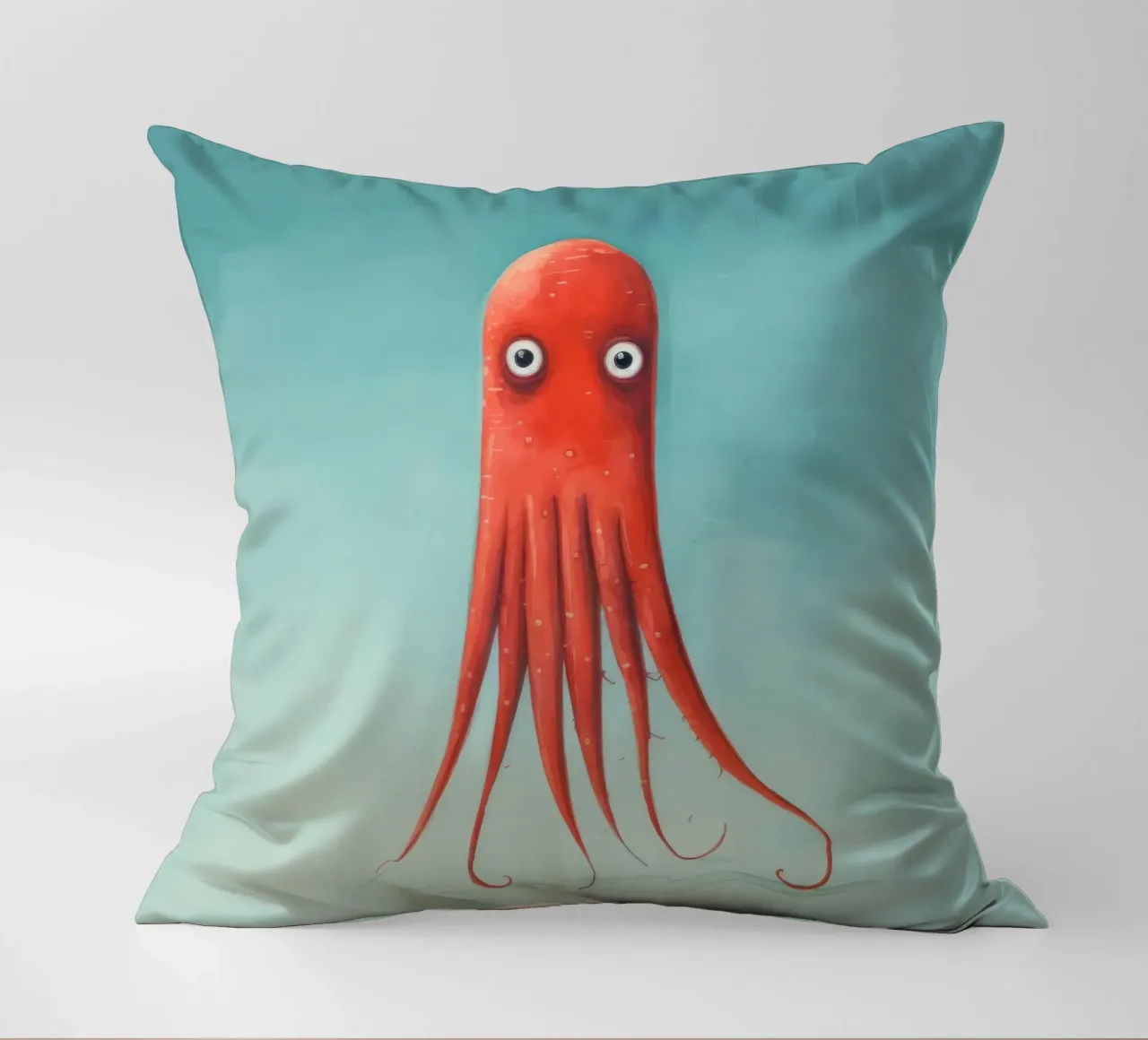 Calamaro minimo 4 cuscino da Minimal Animal Art