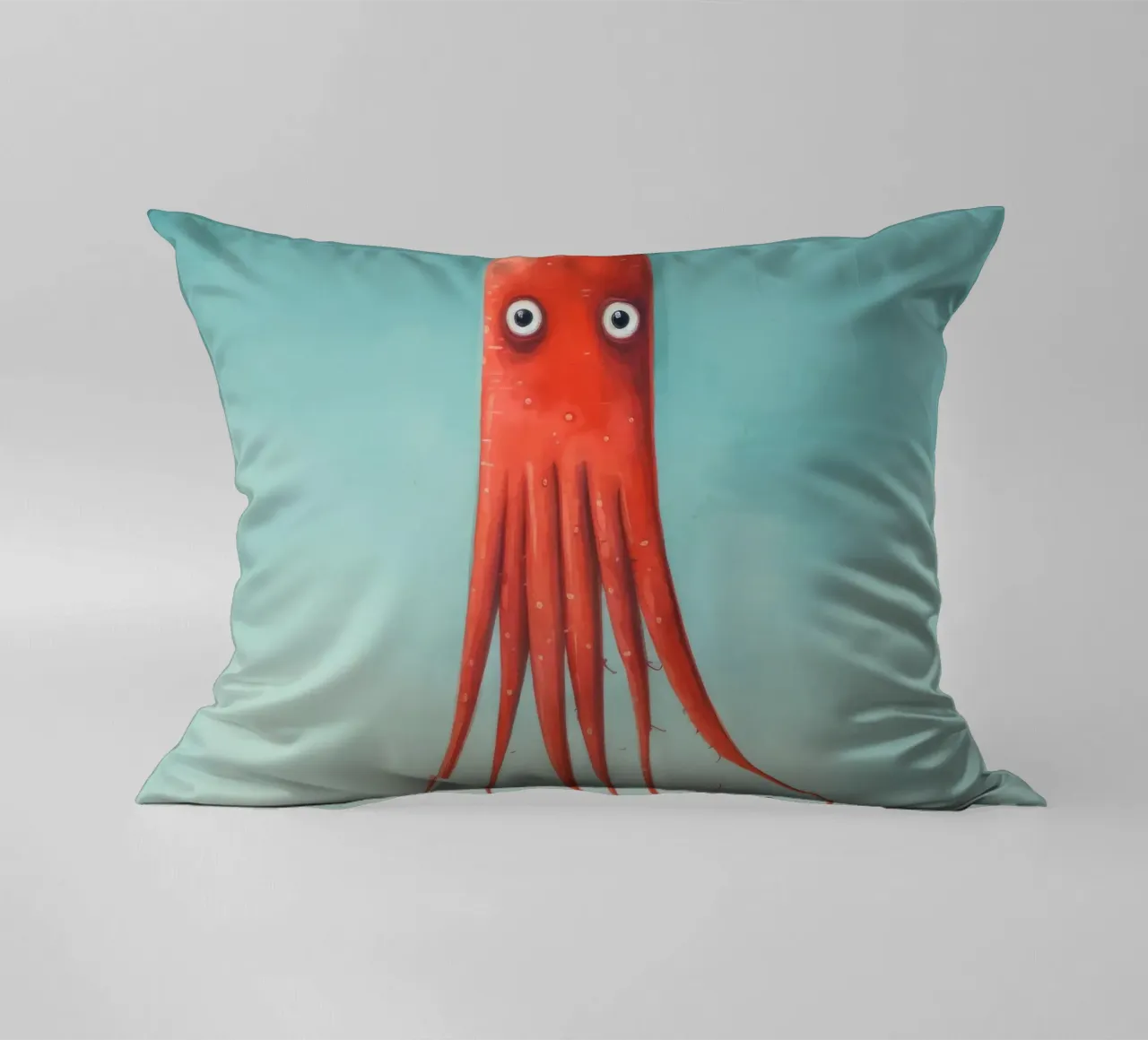 Calamaro minimo 4 cuscino da Minimal Animal Art