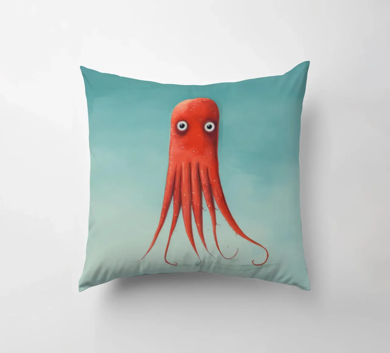 Calamaro minimo 4 cuscino da Minimal Animal Art