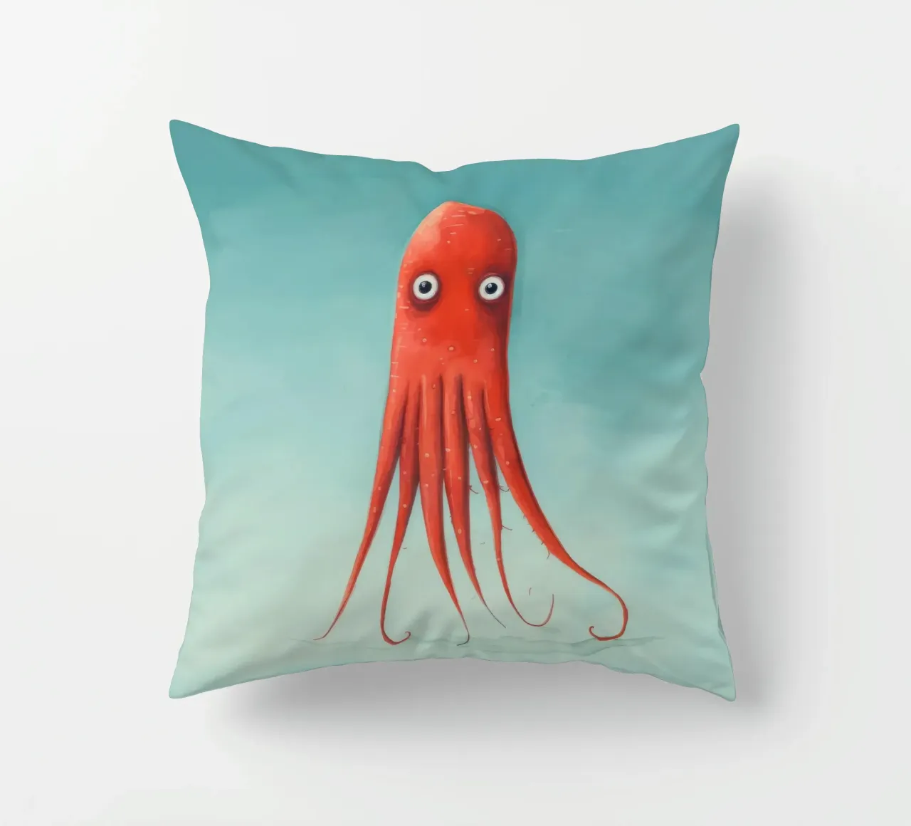 Calamaro minimo 4 cuscino da Minimal Animal Art