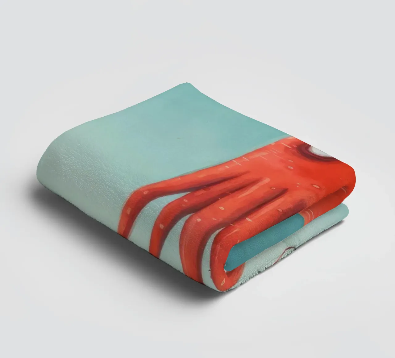 Minimum Squid 4 towel by Minimal Animal Art