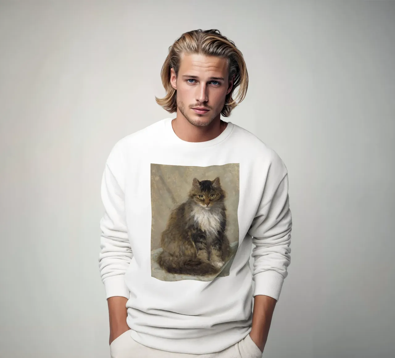 Cat Standing felpa da apoloprints