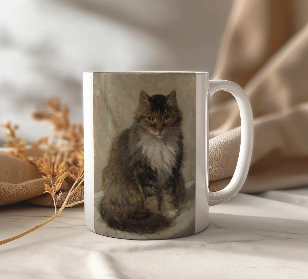 Cat Standing tazza in ceramica da apoloprints