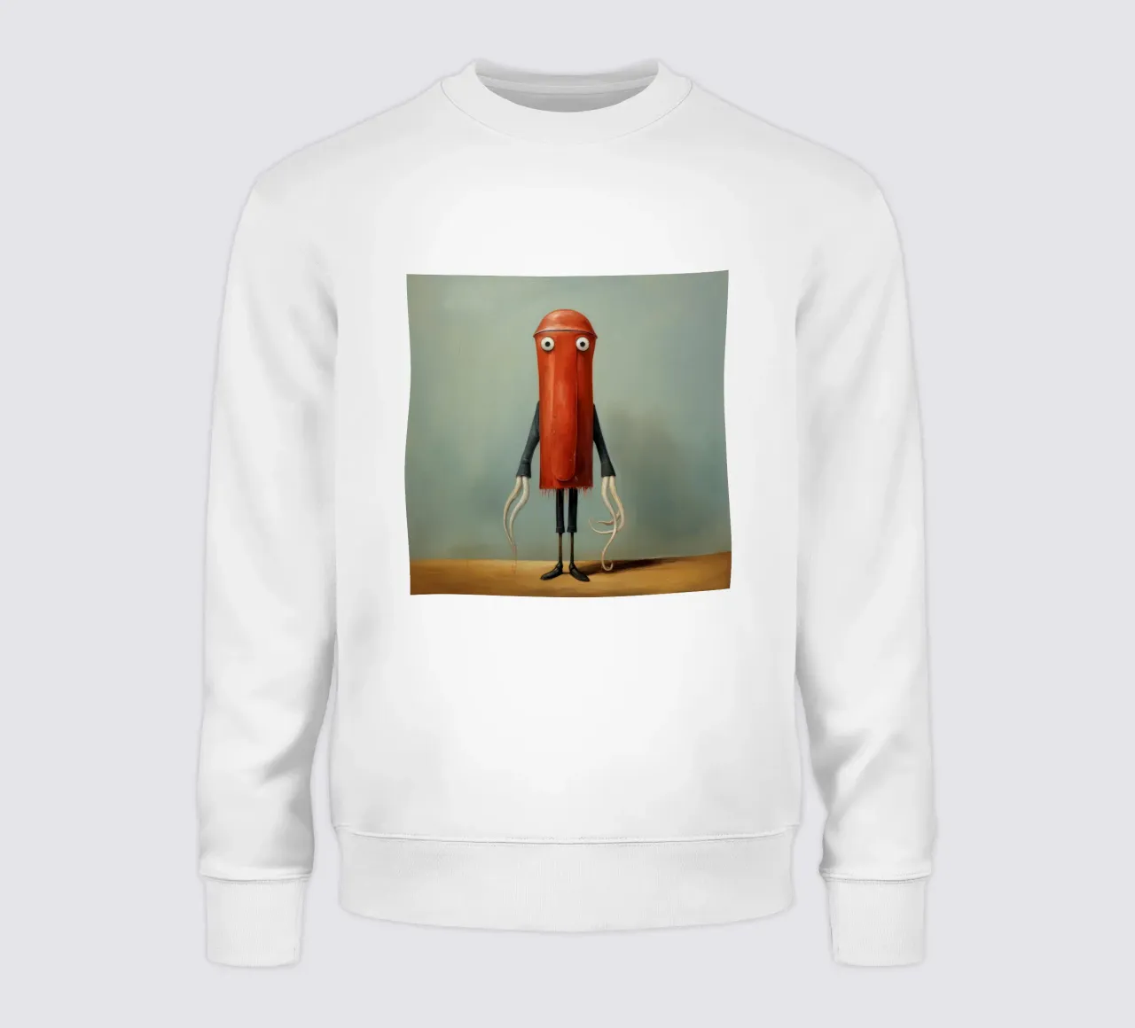 Minimum Tintenfisch 1 Sweatshirt von Minimal Animal Art