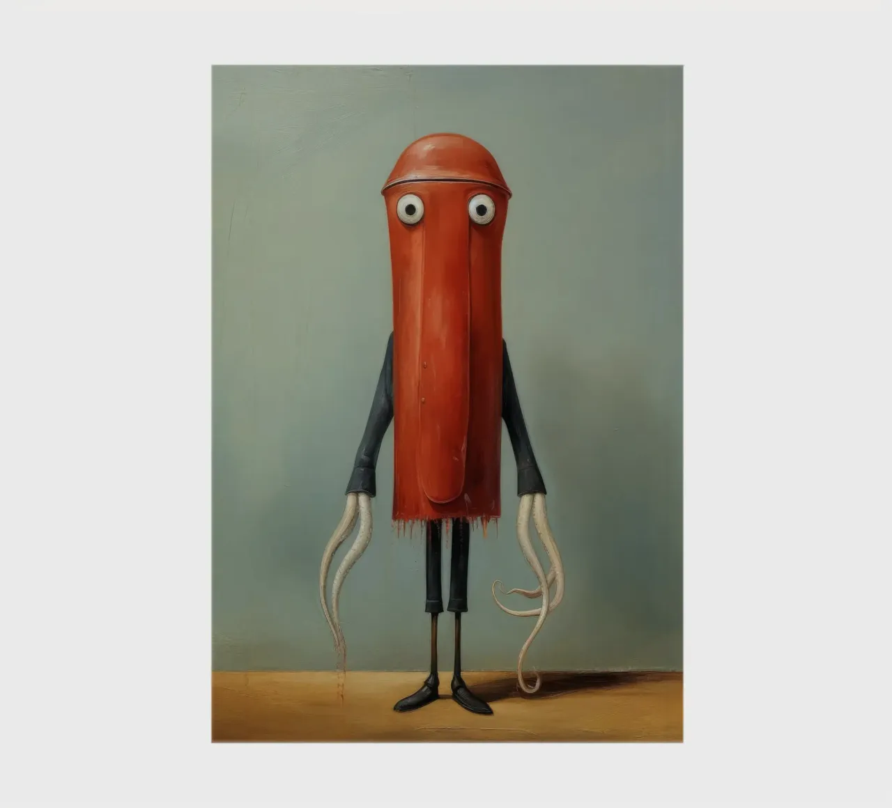 Minimum Squid 1 notebook by Minimal Animal Art