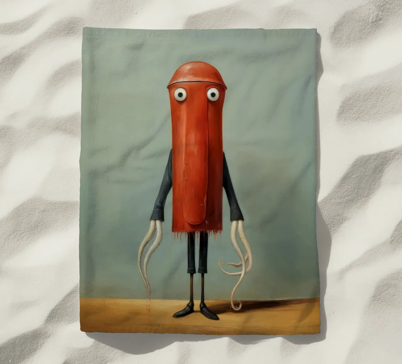 Calamaro minimo 1 telo mare da Minimal Animal Art