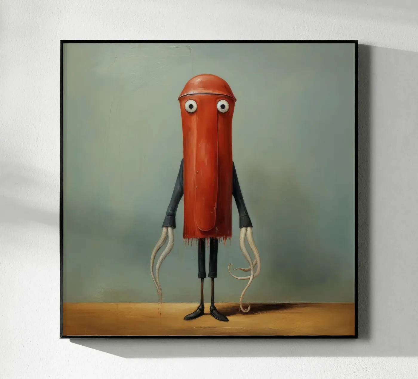Minimal Squid Acryl-Glas von Minimal Animal Art