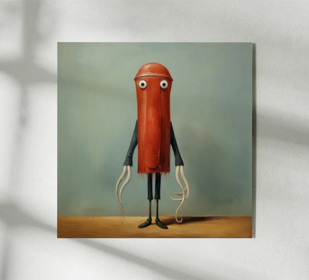 Calamaro minimo 1 plexiglass da Minimal Animal Art