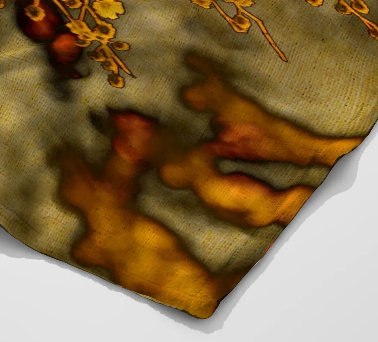 Mimosa stilizzata coperta in pile da Teresa André