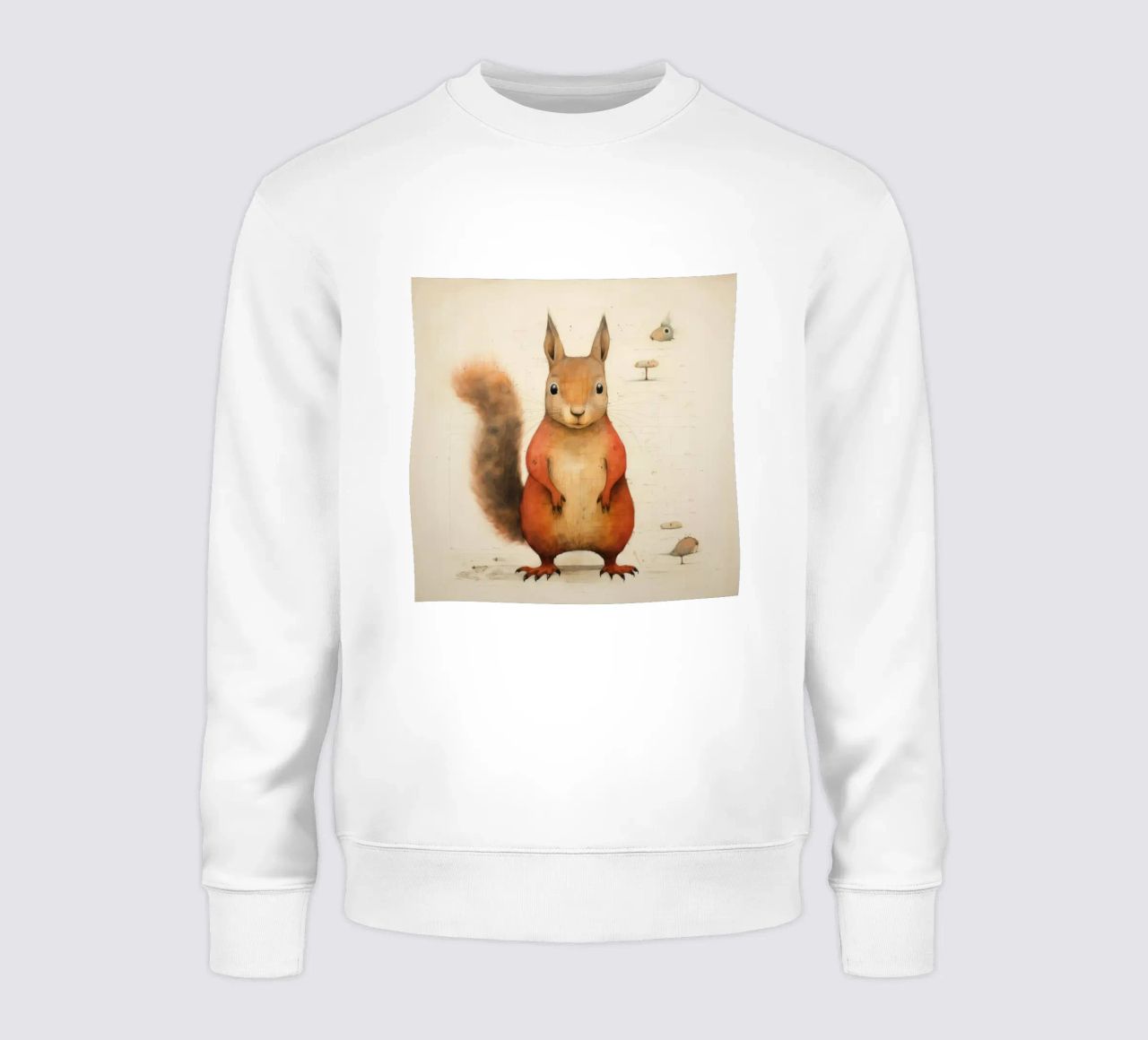 Scoiattolo minimo 2 felpa da Minimal Animal Art