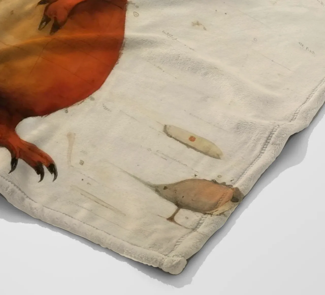 Scoiattolo minimo 2 coperta in pile da Minimal Animal Art