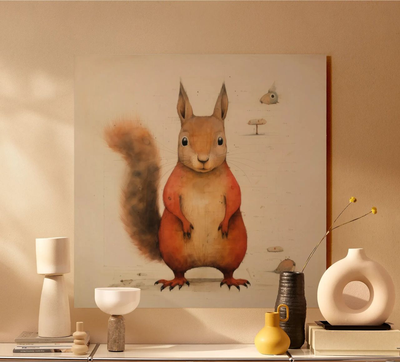 Scoiattolo minimo 2 plexiglass da Minimal Animal Art