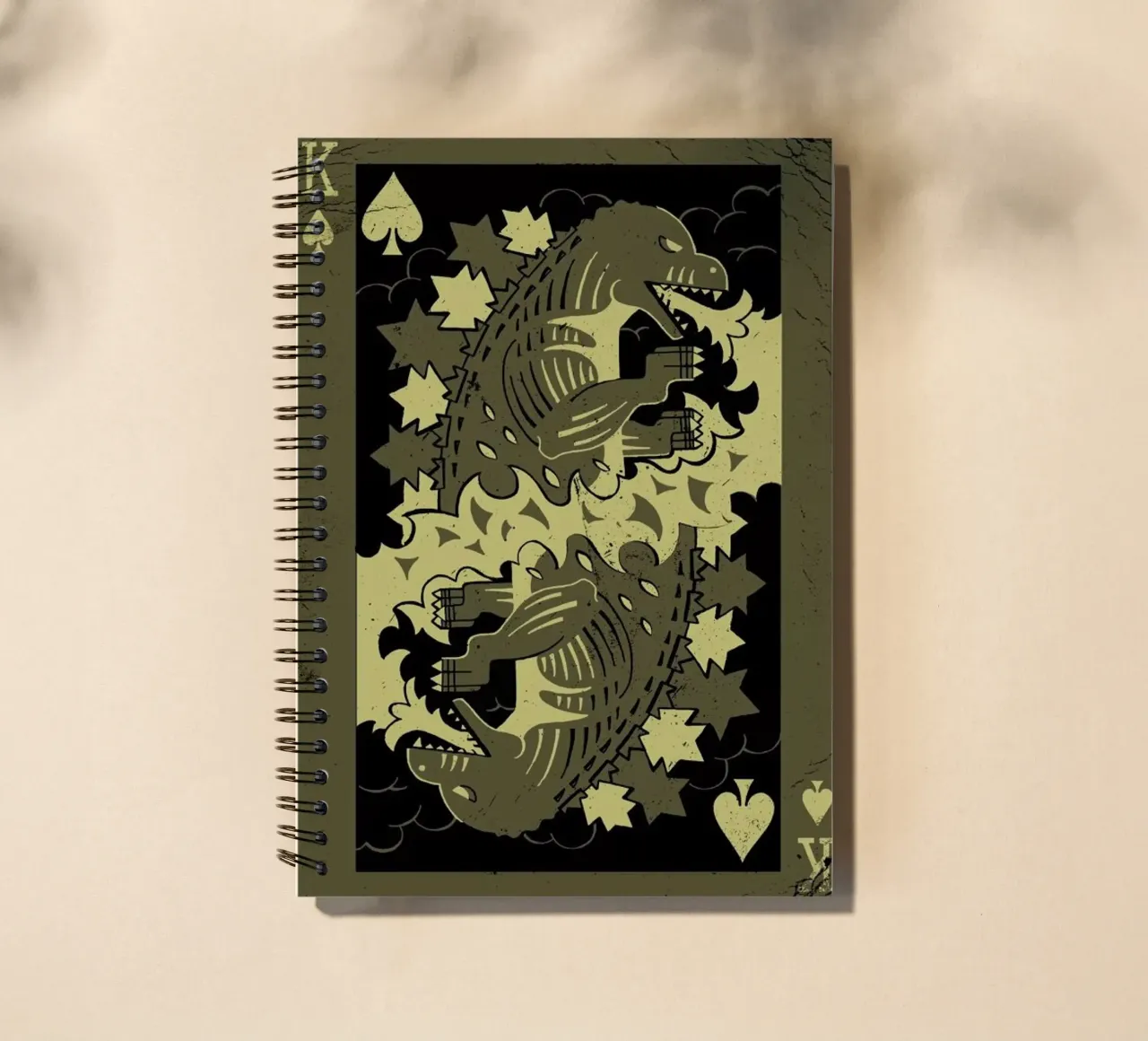 King of Monsters spiral notebook by DinoMike