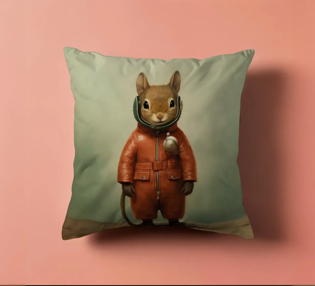 Scoiattolo minimo 3 cuscino da Minimal Animal Art