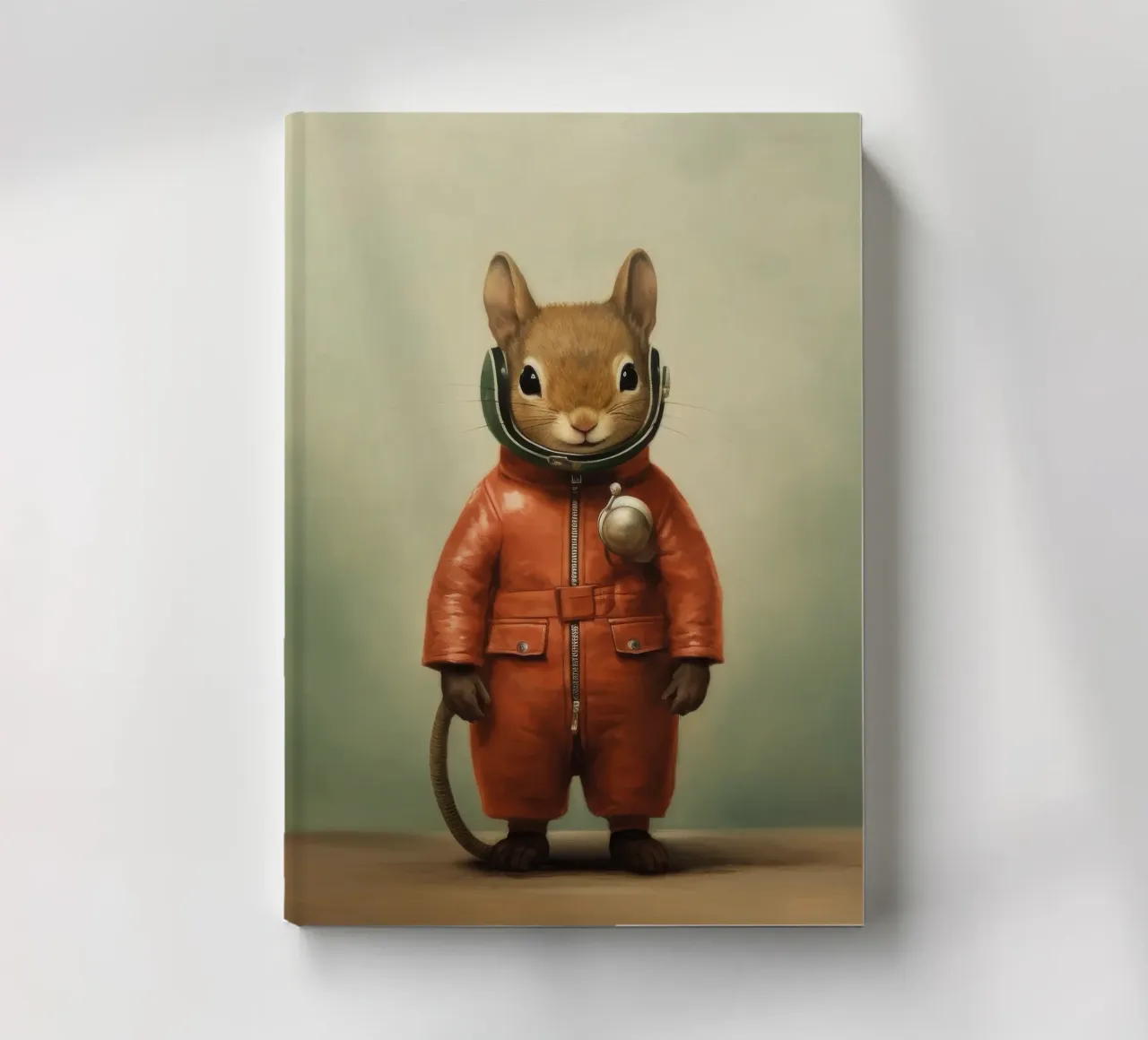Minimal Squirrel 3 notebook by Minimal Animal Art