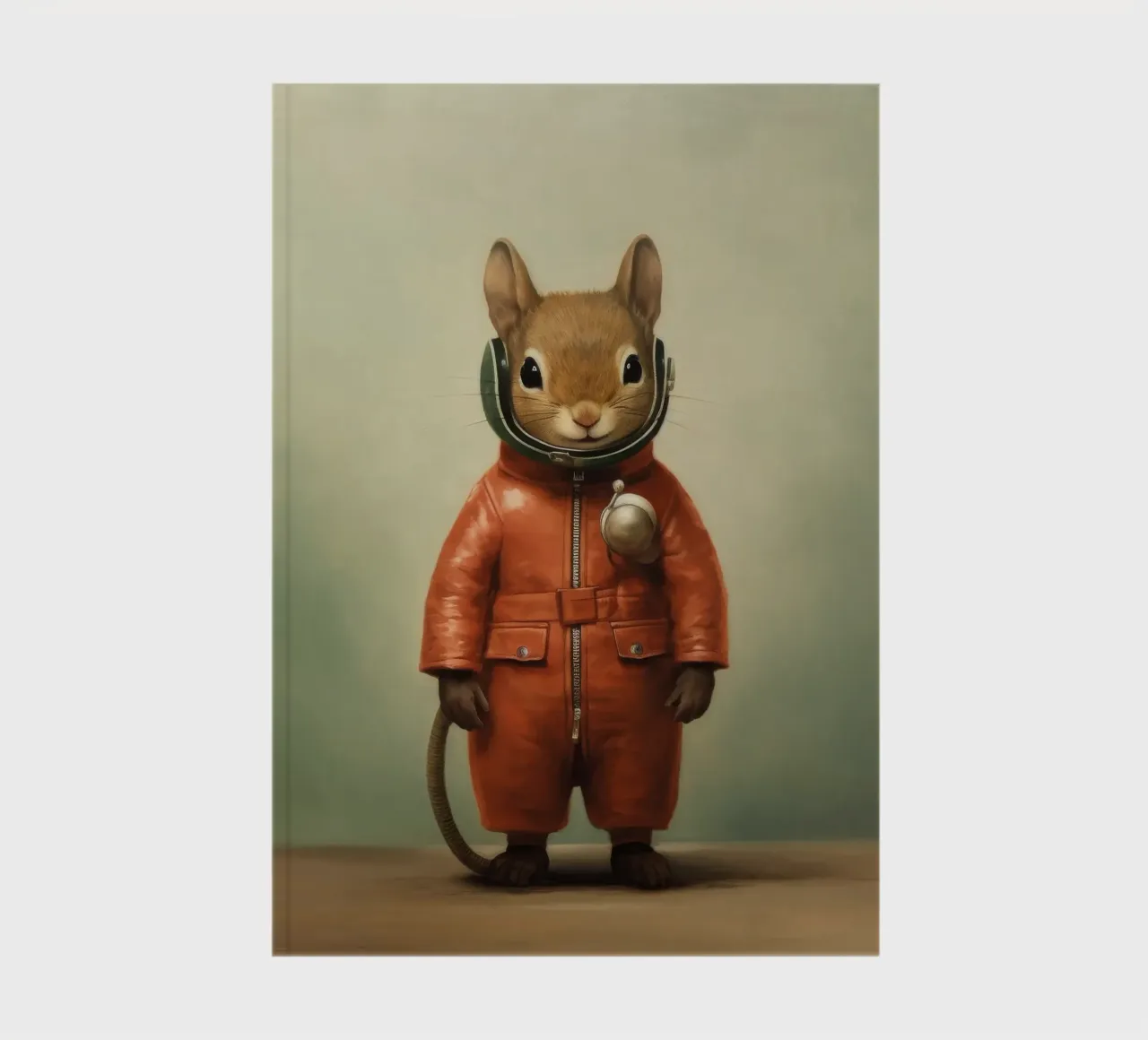 Minimal Squirrel 3 notebook by Minimal Animal Art