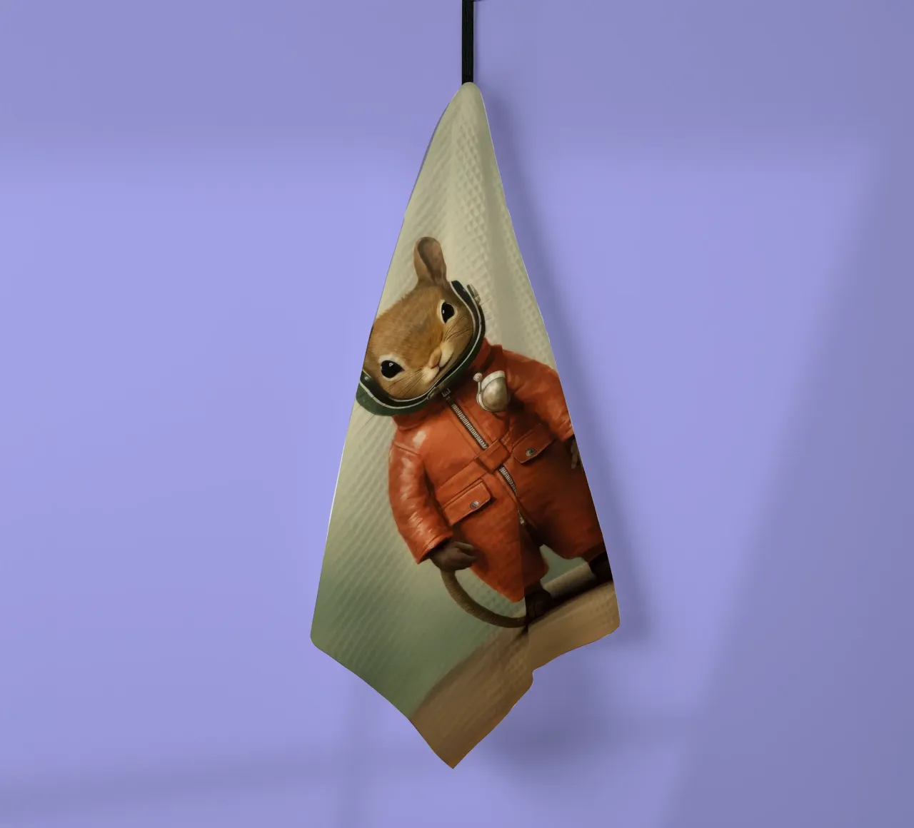 Scoiattolo minimo 3 canovaccio da cucina da Minimal Animal Art