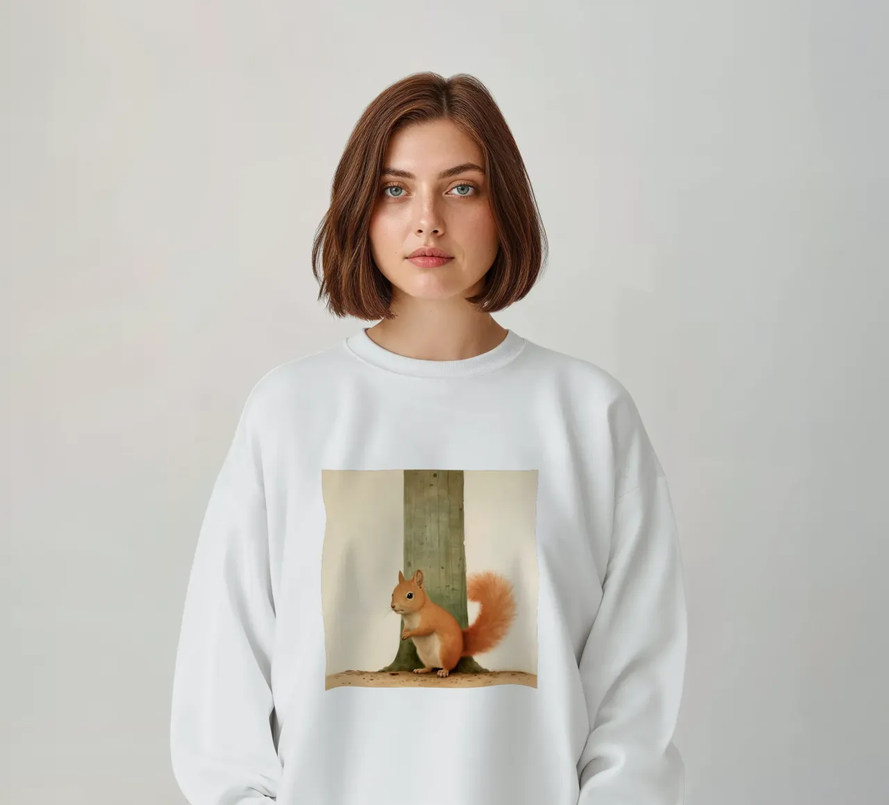 Scoiattolo minimo 4 felpa da Minimal Animal Art