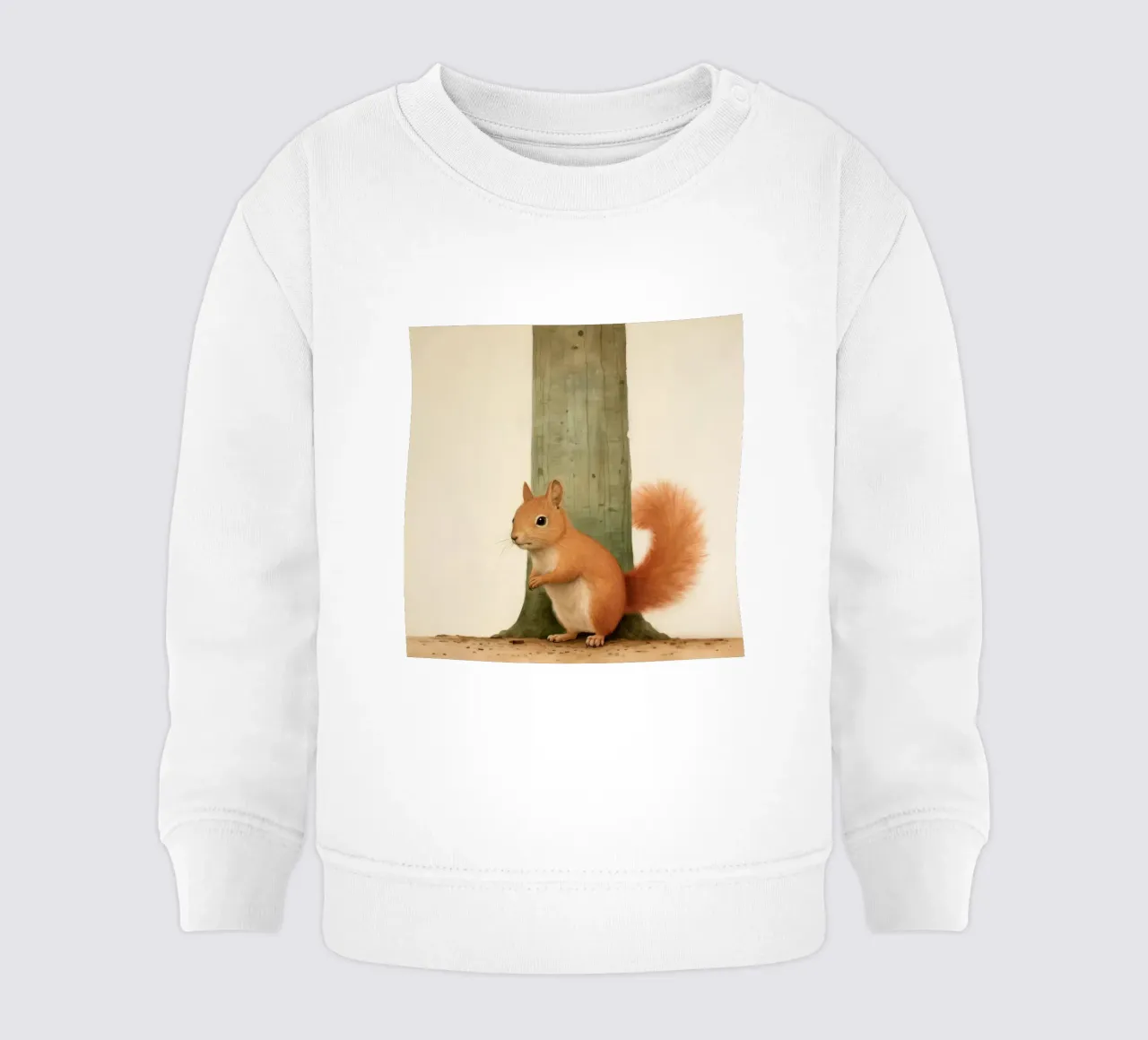 Scoiattolo minimo 4 felpa neonato da Minimal Animal Art