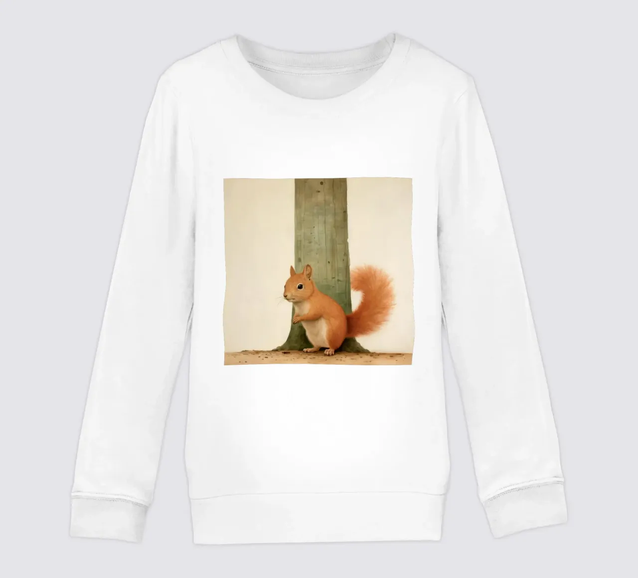 Scoiattolo minimo 4 felpa bambino da Minimal Animal Art