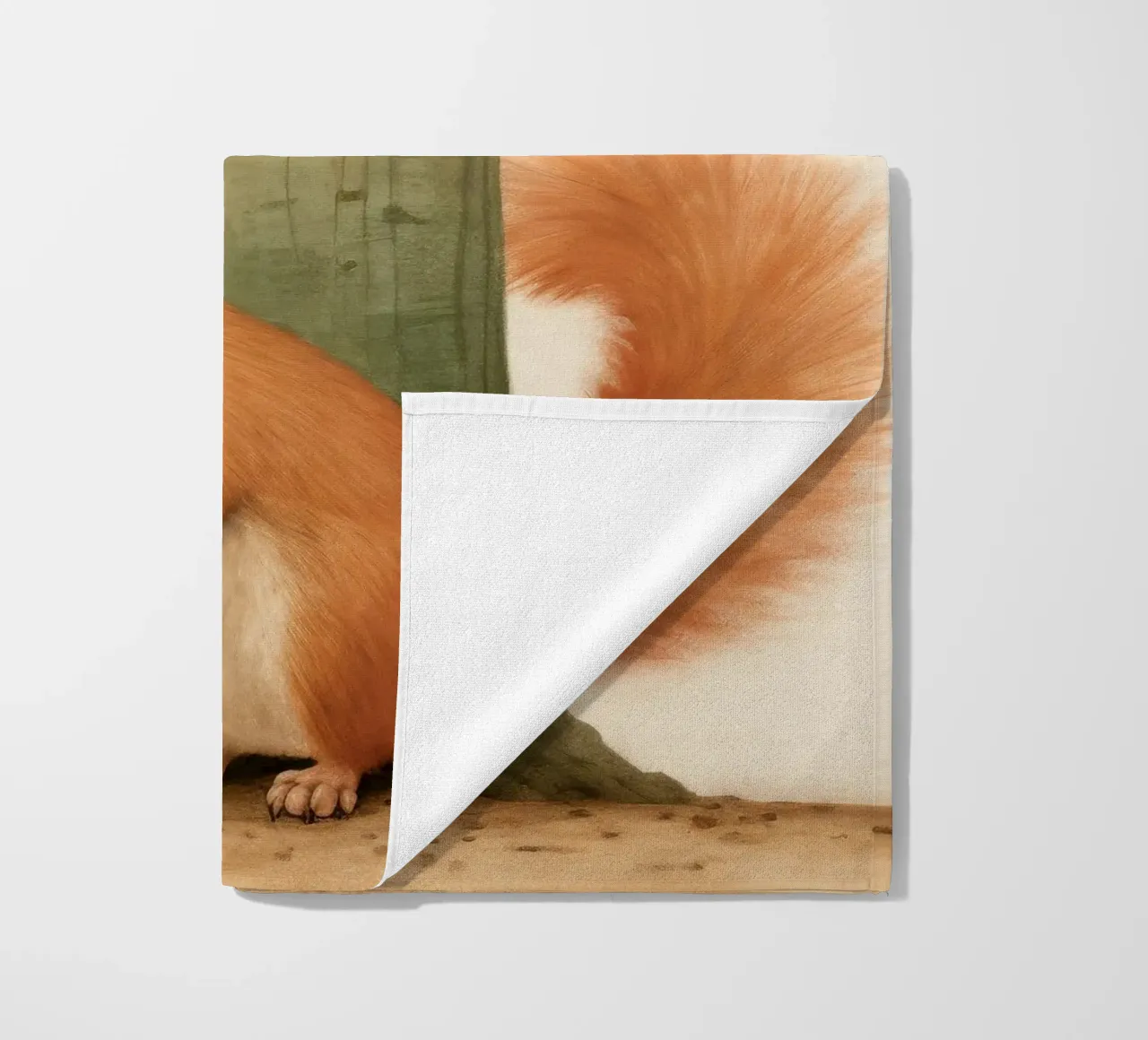 Scoiattolo minimo 4 telo mare da Minimal Animal Art