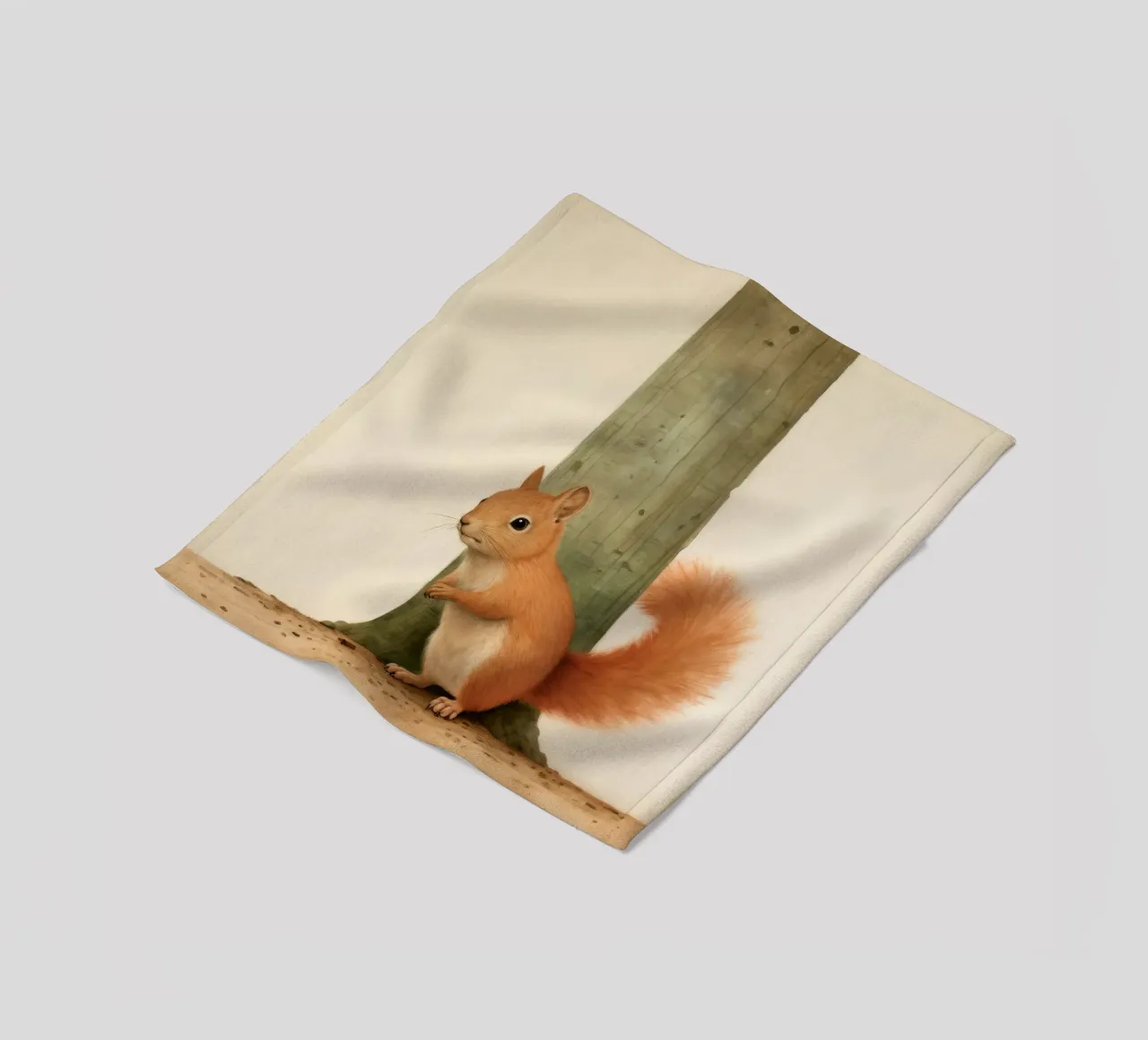 Scoiattolo minimo 4 coperta in pile da Minimal Animal Art