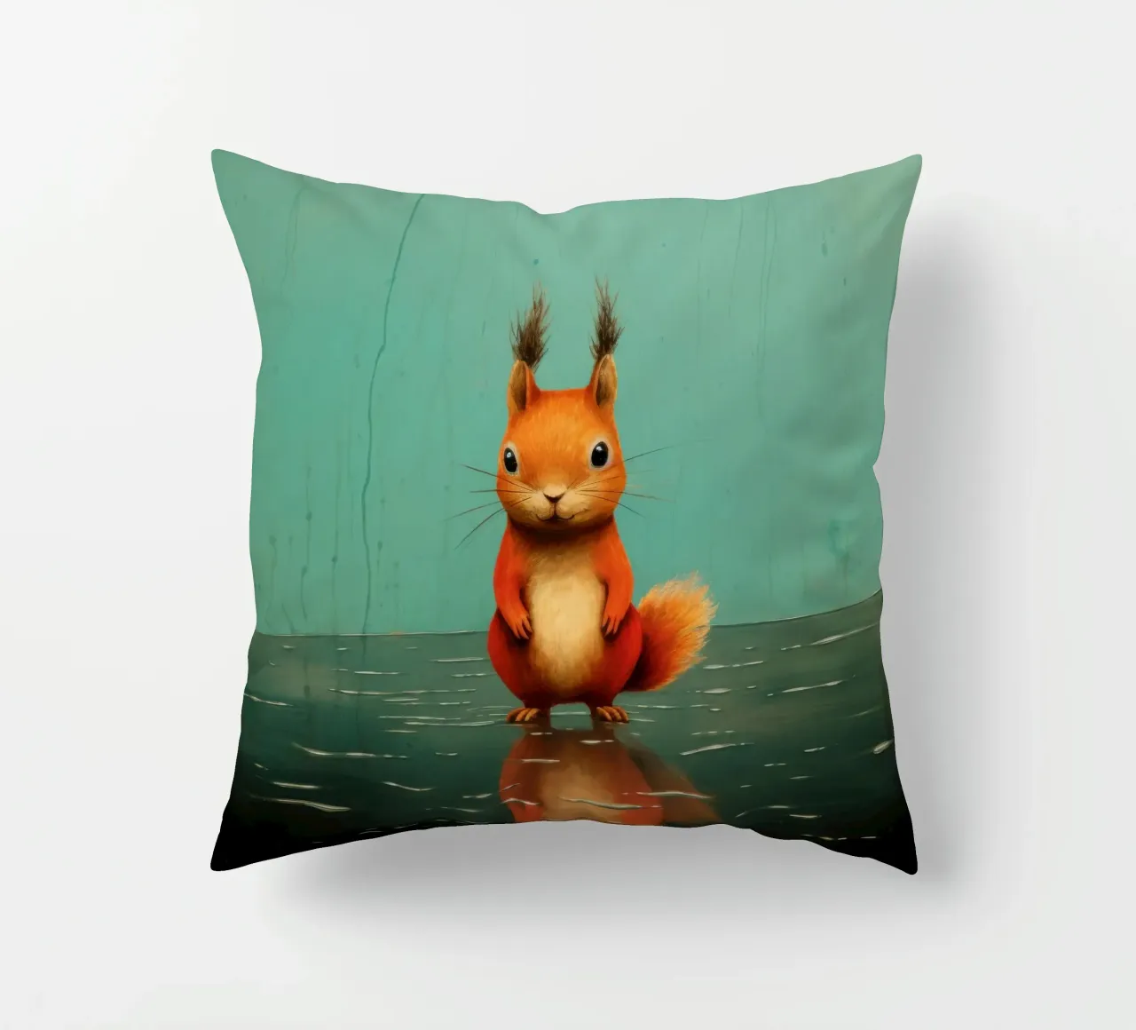 Scoiattolo minimo 1 cuscino da Minimal Animal Art