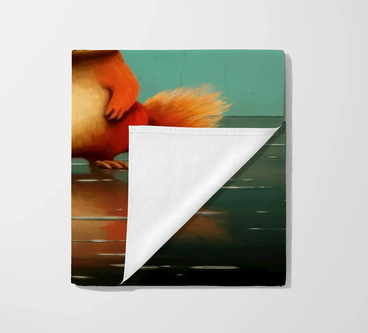 Scoiattolo minimo 1 telo mare da Minimal Animal Art