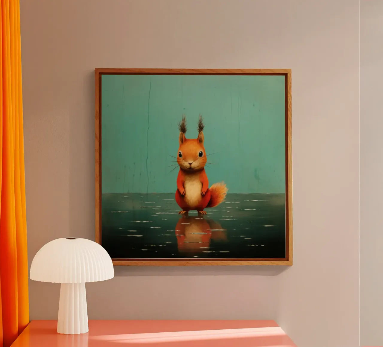 Scoiattolo minimo 1 plexiglass da Minimal Animal Art