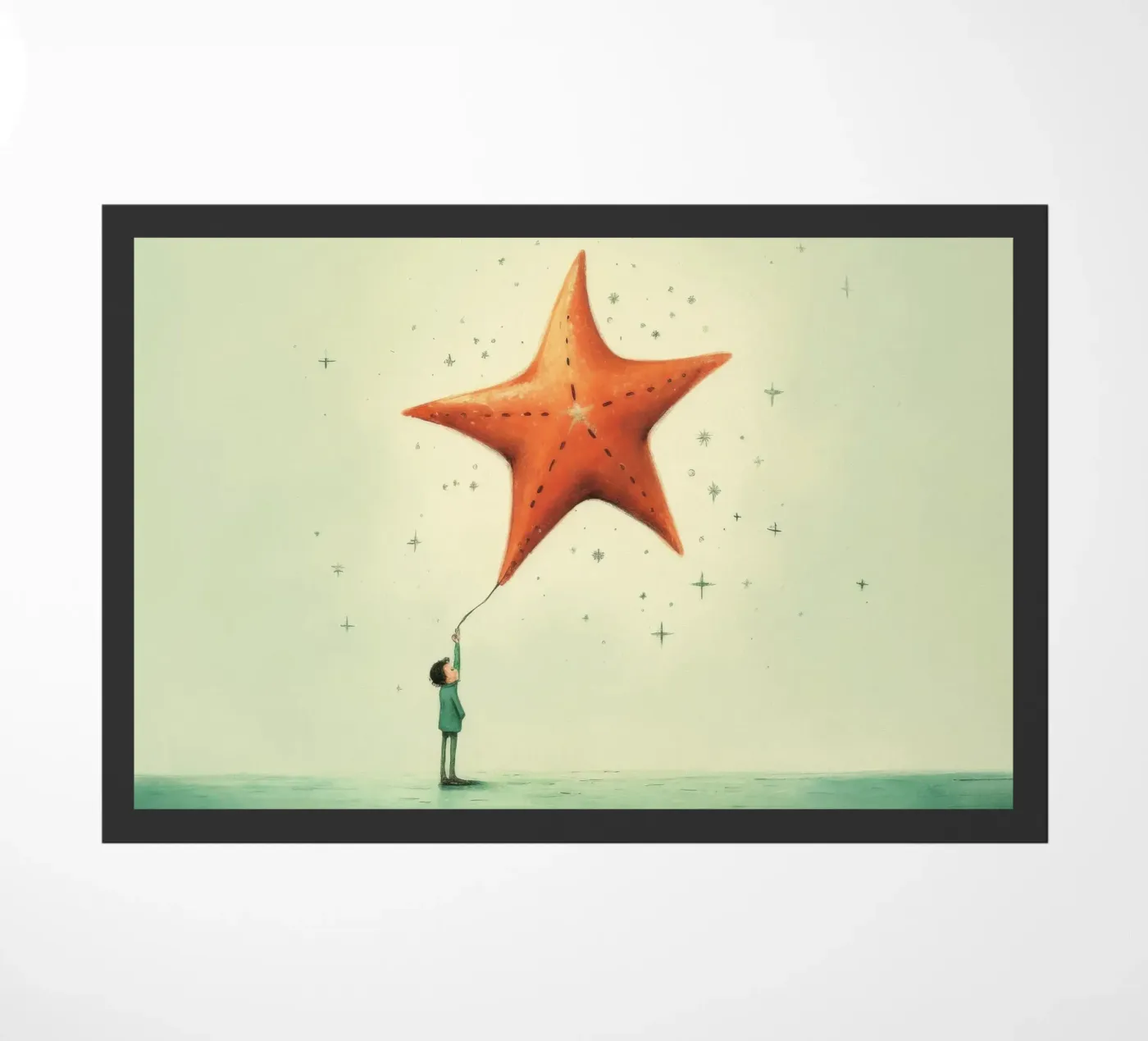 Minimal Starfish doormat by Minimal Animal Art