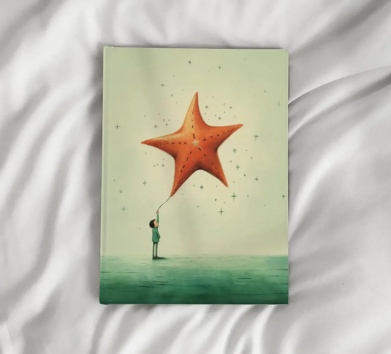 Minimal Starfish 2 notebook by Minimal Animal Art