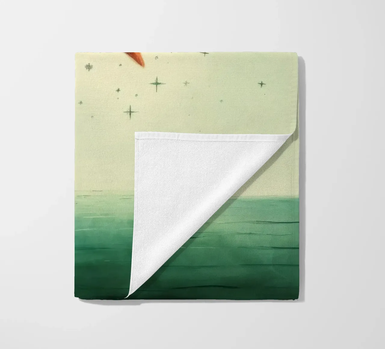 Minimal Starfish 2 beach towel by Minimal Animal Art