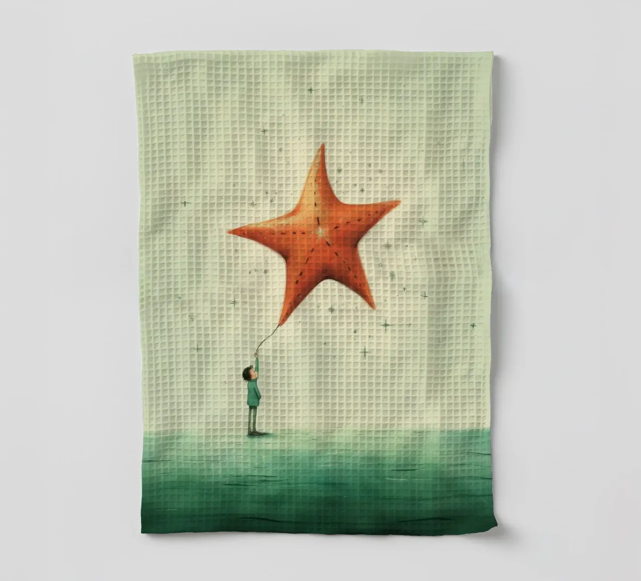 Étoile de mer minimale 2 torchon de Minimal Animal Art