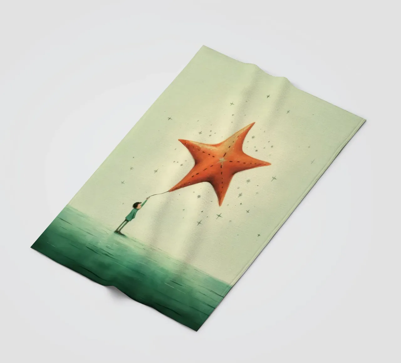 Minimal Seestern 2 Fleecedecke von Minimal Animal Art