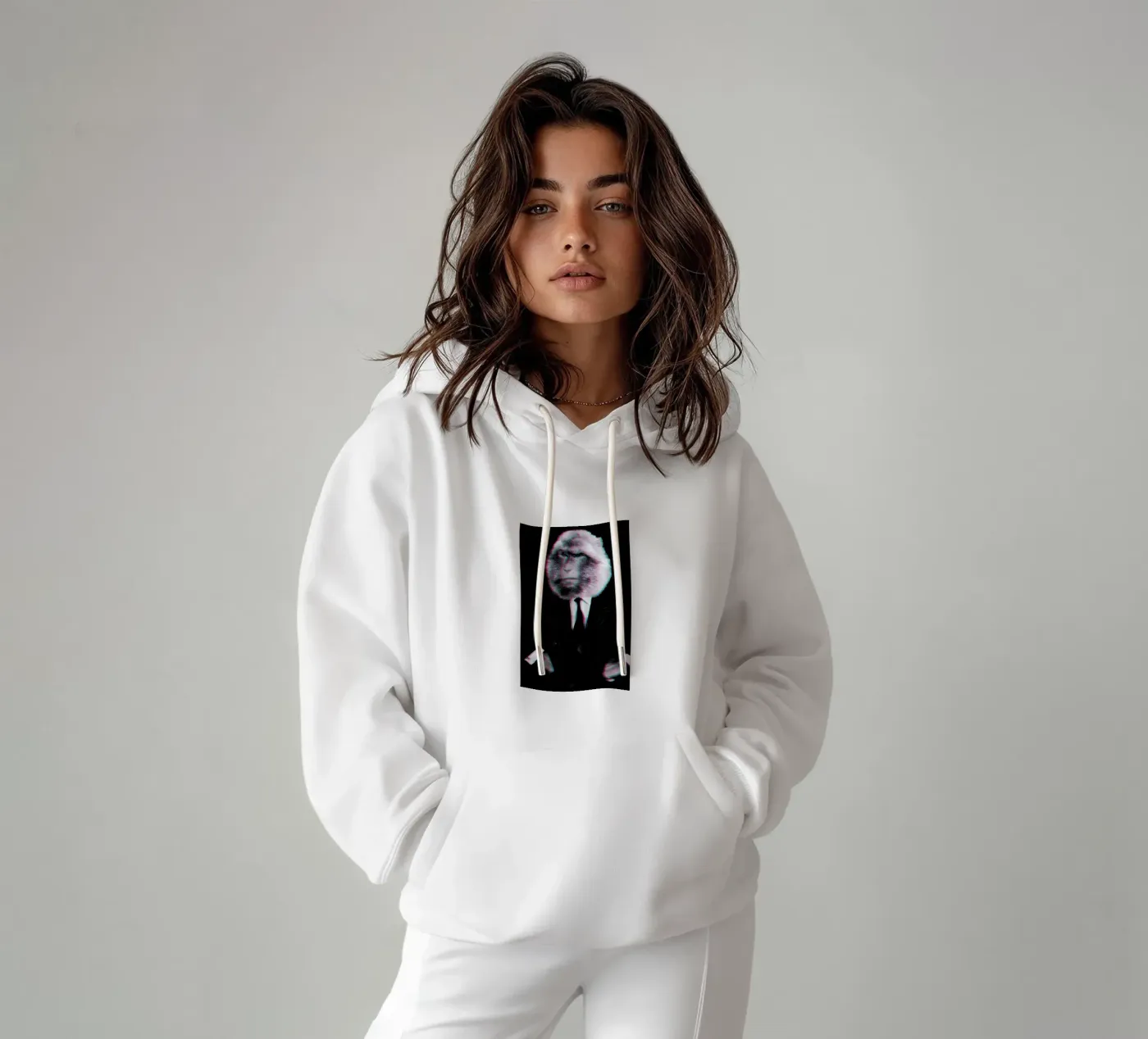 Monkey hoodie by Paste in Place