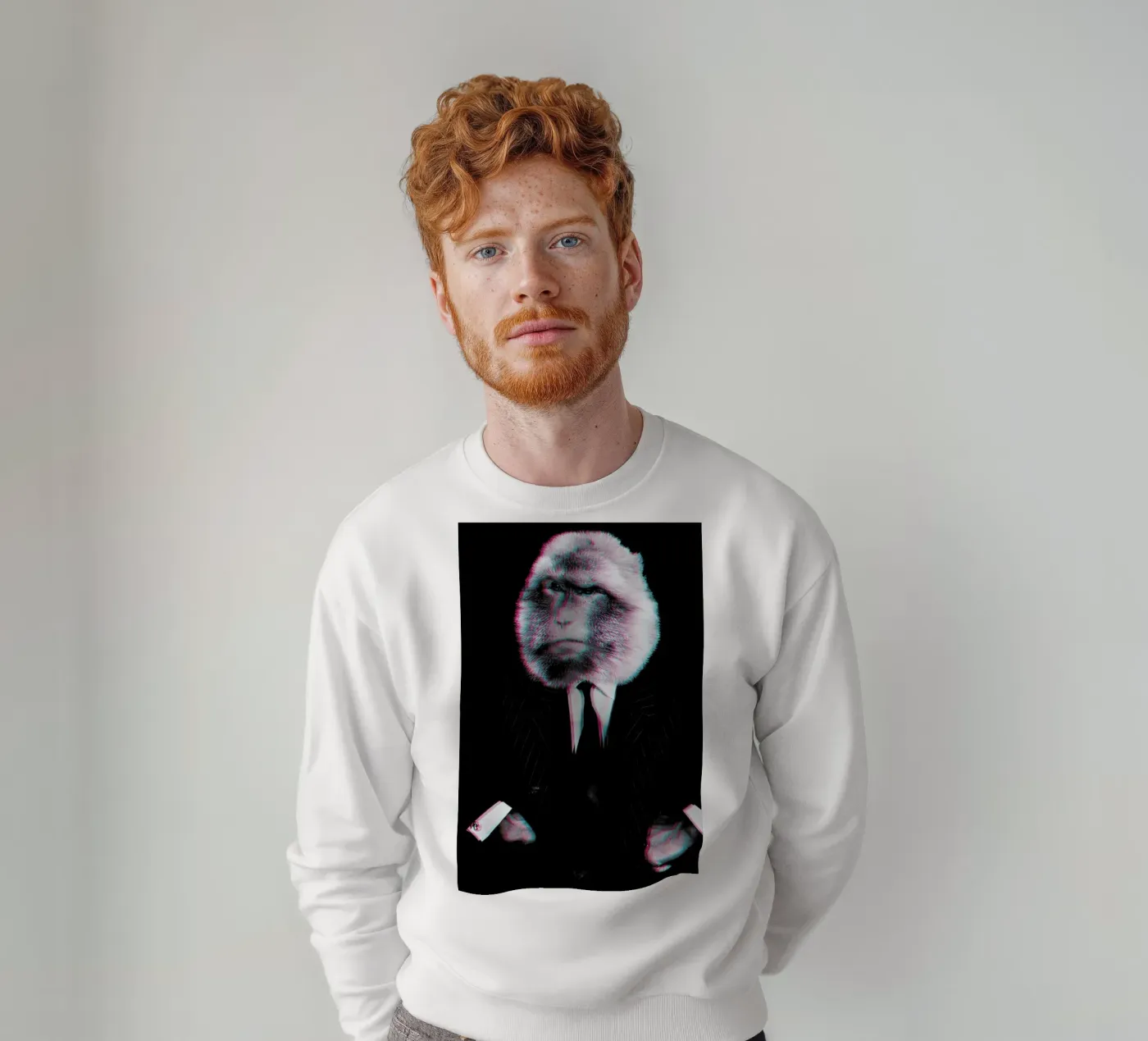 Monkey Sweatshirt von Paste in Place