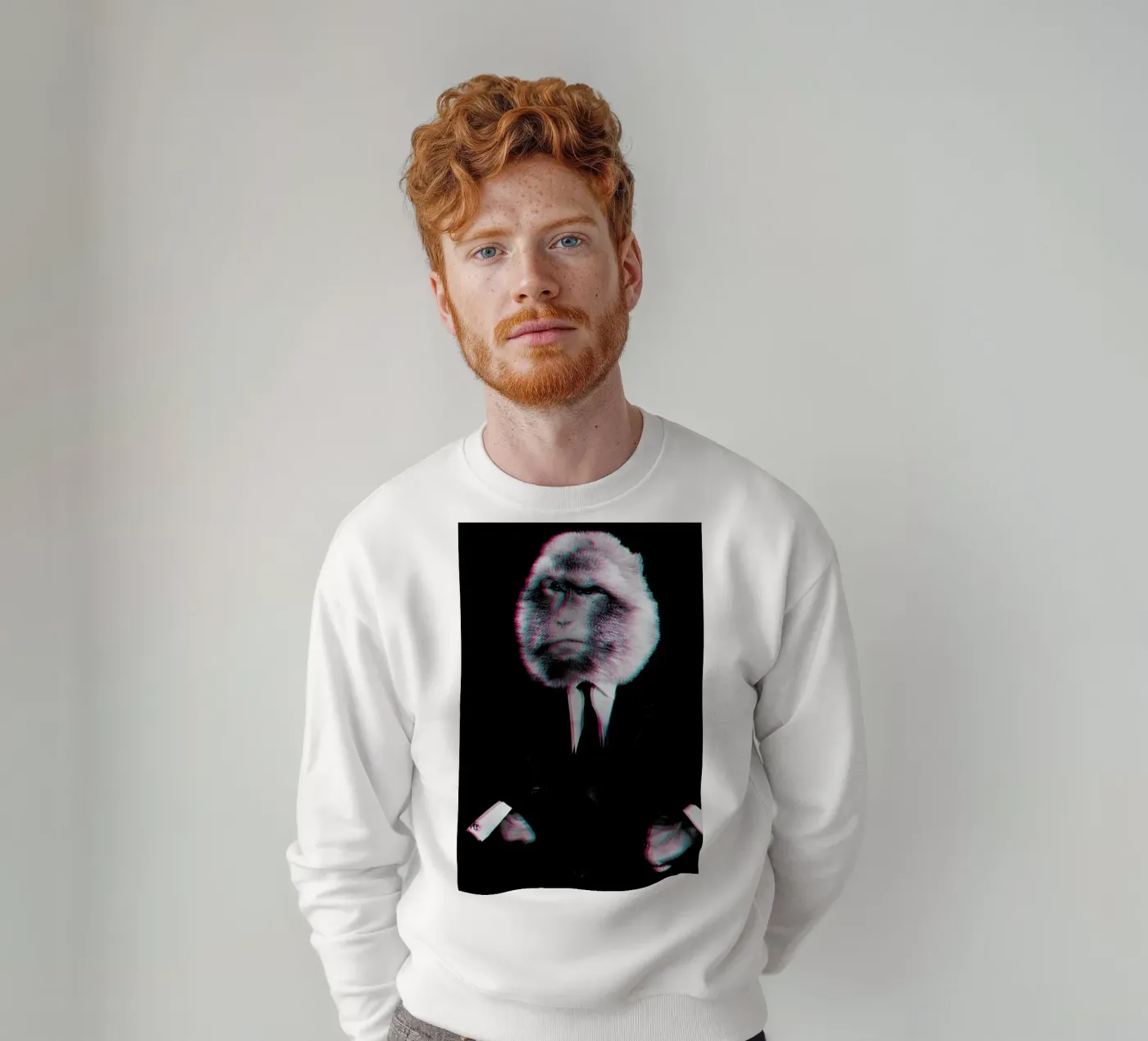 Monkey Sweatshirt von Paste in Place