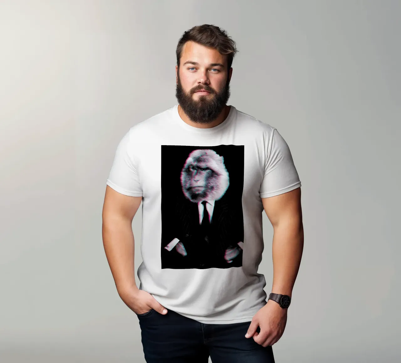 Monkey T-Shirt von Paste in Place